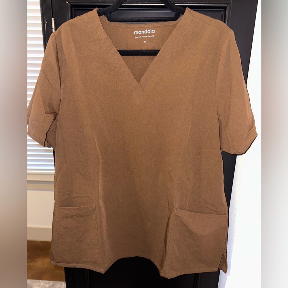 Mandala Brown Scrub Set (Joggers)